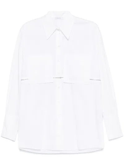 Patrizia Pepe Zipped Shirt In White