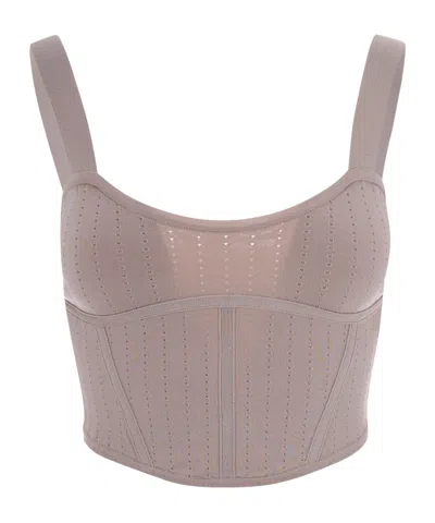 Patrizia Pepe Zippered Vest In Multi