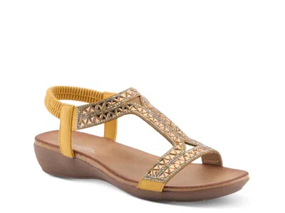 Patrizia Saevi Wedge Sandal In Animal Print