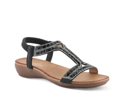 Patrizia Saevi Wedge Sandal In Multi