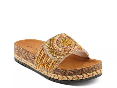 Patrizia Swirla Wedge Sandal In Brown