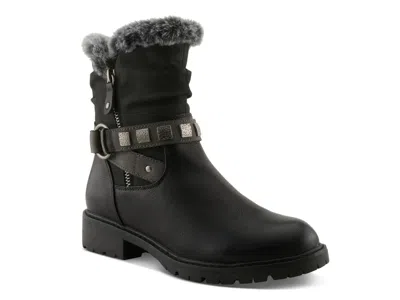 Patrizia Valea Moto Bootie In Black