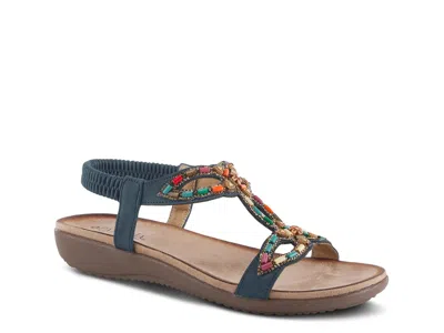 Patrizia Volcanic Wedge Sandal In Blue