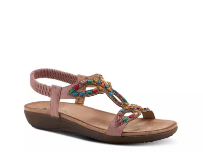 Patrizia Volcanic Wedge Sandal In Brown