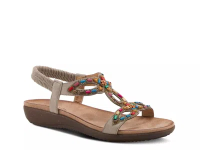 Patrizia Volcanic Wedge Sandal In Gray