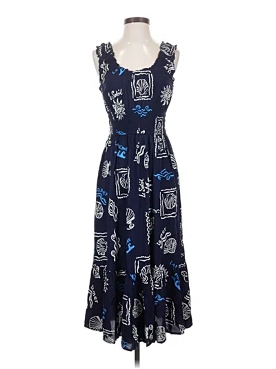 Pre-owned Patrons Of Peace Casual Dress In Blue