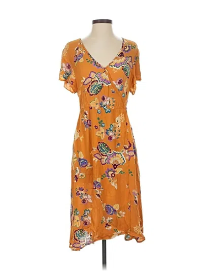 Pre-owned Patrons Of Peace Casual Dress In Orange