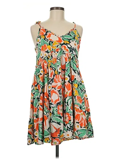 Pre-owned Patrons Of Peace Casual Dress In Orange