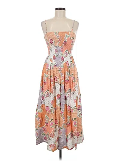 Pre-owned Patrons Of Peace Casual Dress In Orange