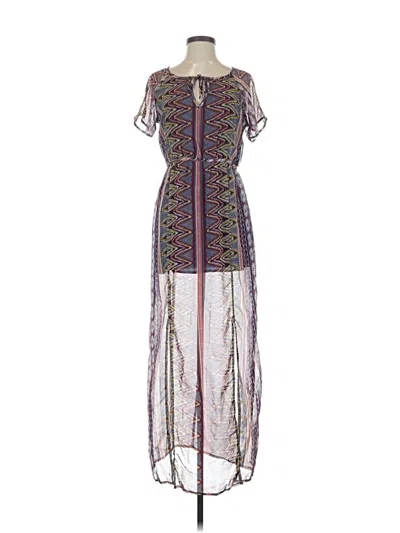Pre-owned Patrons Of Peace Casual Dress In Purple