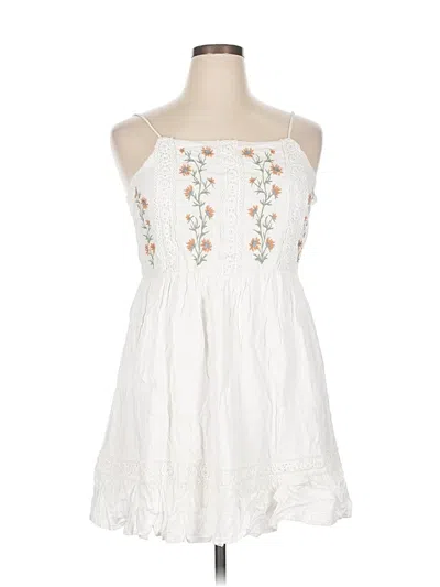 Pre-owned Patrons Of Peace Casual Dress In White