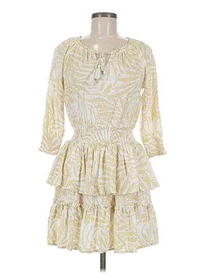 Pre-owned Patrons Of Peace Casual Dress In Yellow