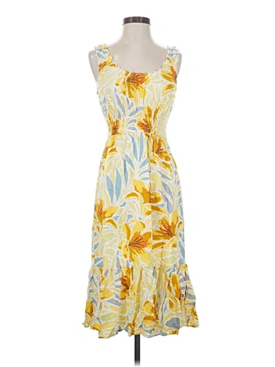 Pre-owned Patrons Of Peace Casual Dress In Yellow