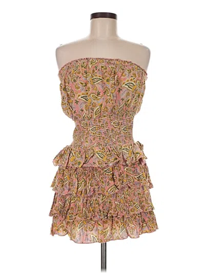 Pre-owned Patrons Of Peace Cocktail Dress In Gold