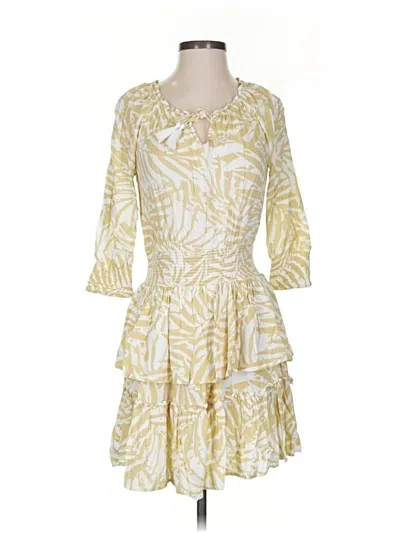 Pre-owned Patrons Of Peace Cocktail Dress In Yellow