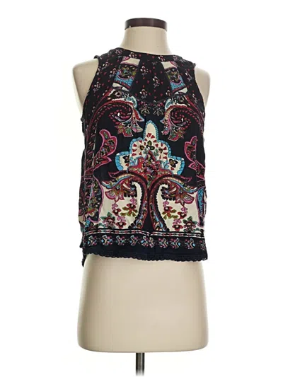 Pre-owned Patrons Of Peace Sleeveless Blouse In Black