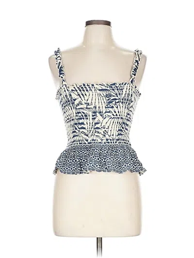 Pre-owned Patrons Of Peace Sleeveless Blouse In Blue