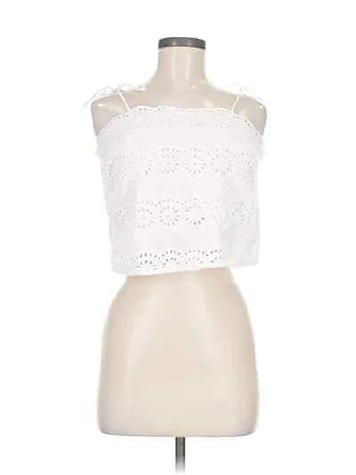 Pre-owned Patrons Of Peace Sleeveless Blouse In White