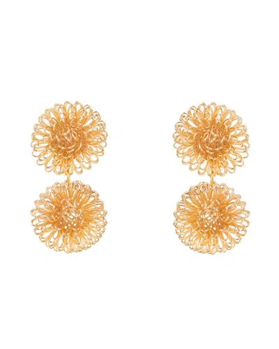 Pat’s Jewelry Women's Double Golden Pompom