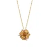 Pat’s Jewelry Women's Gold / Brown Promegrate Necklace In Gold