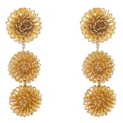 Pat’s Jewelry Women's Gold Pompom Sphere