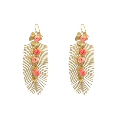 Pat’s Jewelry Women's Pink Santorini Leaves
