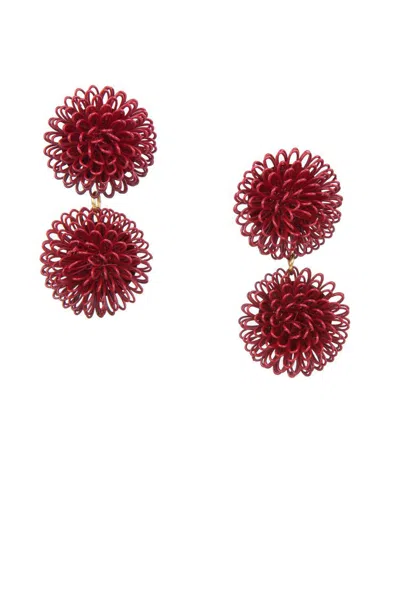Pat’s Jewelry Women's Red Double Pompom