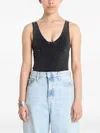 Patta Acid-wash Sleeveless Bodysuit In Black