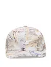 Patta Beach-print Six-panel Cap In Gold
