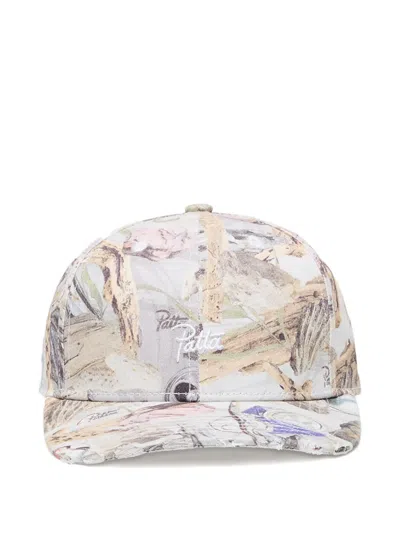 Patta Beach-print Six-panel Cap In Gold