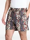 Patta City Leopard-print Swim Shorts In Multi