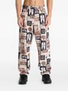 Patta Collage Trousers In Multi