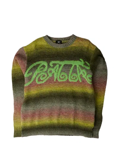 Patta Curlies Intarsia-knit Sweater In Multi
