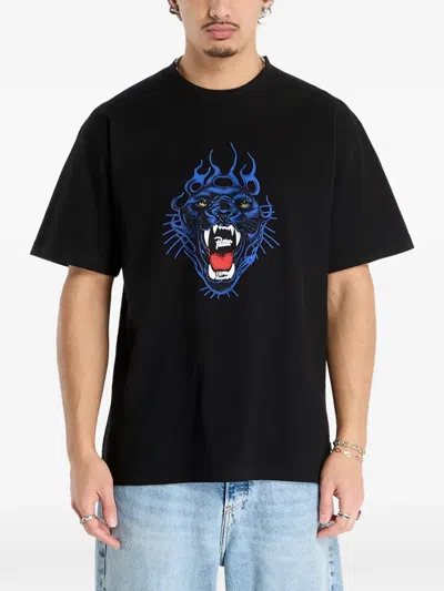 Patta Fire Panther T-shirt In Black