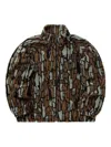Patta Fleece Bark-print Jacket In Multi
