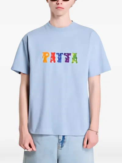 Patta Gummi Logo-print T-shirt In Blue