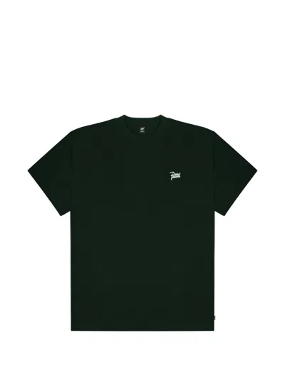 Patta Logo-detail Short-sleeve T-shirt In Green
