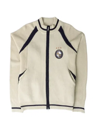 Patta Logo-jacquard Zip-up Cardigan In Multi