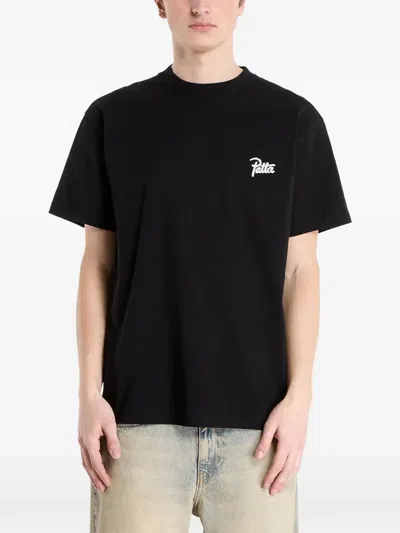 Patta Logo-print T-shirt In Black