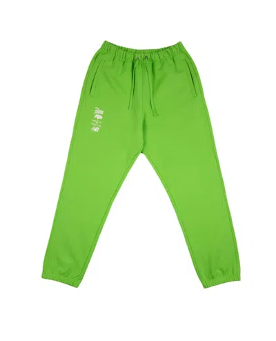 Pre-owned Patta Men's  New Balance Family Jogging Pants In Fluoro Green