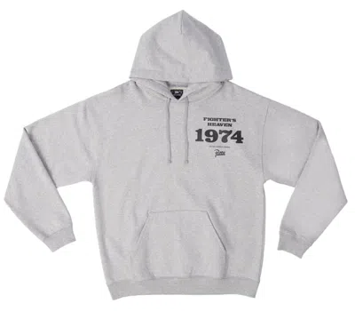 Pre-owned Patta Men's  X Peter Angelo Simon 1974 Hooded Sweatshirt With Vinyl In Melange Grey In Gray
