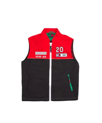 Pre-owned Patta Men's  X Tommy Jeans Vest In Black/high Risk Red
