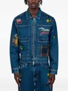 Patta Patchwork Pocket Denim Jacket In Blue