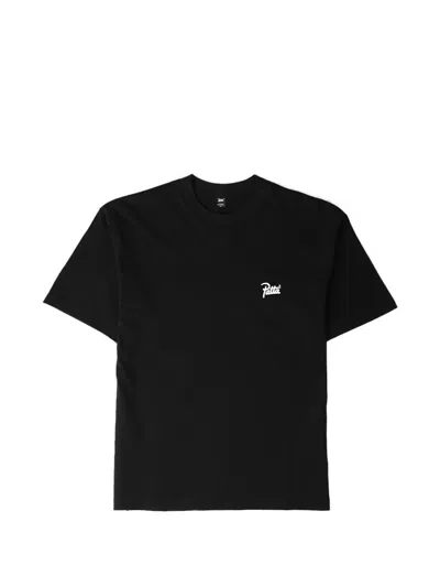 Patta Protect Yourself Logo-print Cotton T-shirt In Black