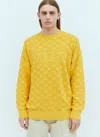 Patta Purl Ribbed Knit Sweater In Yellow