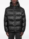 Patta Quilted Script Logo Puffer Jacket In Black