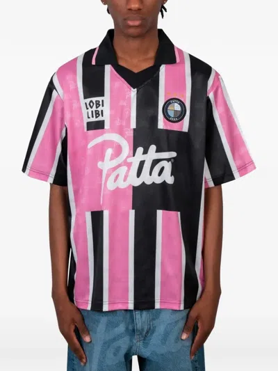 Patta Striped T-shirt In Brown