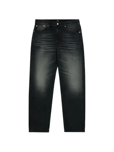 Patta Whiskered Logo-patch Jeans In Green