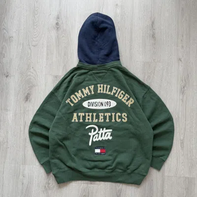 Pre-owned Patta X Tommy Hilfiger Hoodie Midnight Green