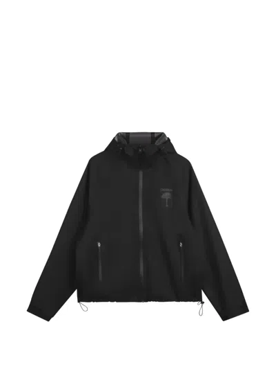 Patta Zip-up Hooded Jacket In Black